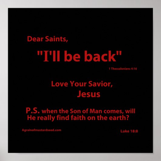 Christelijke offertes poster (Voorkant)