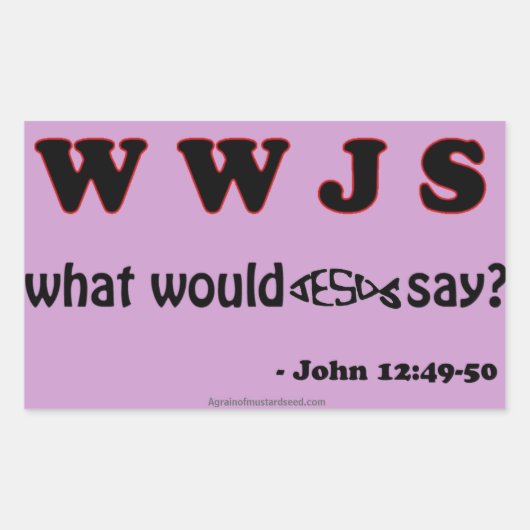 Christelijke offertes rechthoekige sticker (Voorkant)