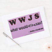 Christelijke offertes rechthoekige sticker (Envelop)