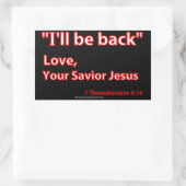 Christelijke offertes rechthoekige sticker (Tas)