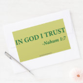 Christelijke offertes rechthoekige sticker (Envelop)