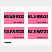 Christelijke offertes rechthoekige sticker (Vel)