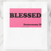 Christelijke offertes rechthoekige sticker (Tas)