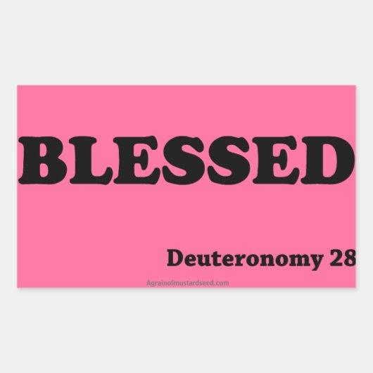 Christelijke offertes rechthoekige sticker (Voorkant)