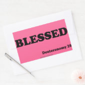 Christelijke offertes rechthoekige sticker (Envelop)