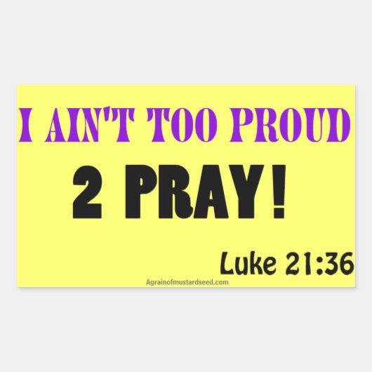 Christelijke offertes rechthoekige sticker (Voorkant)