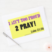 Christelijke offertes rechthoekige sticker (Envelop)