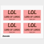 Christelijke offertes rechthoekige sticker (Vel)