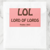 Christelijke offertes rechthoekige sticker (Tas)