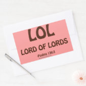Christelijke offertes rechthoekige sticker (Envelop)