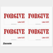 Christelijke offertes rechthoekige sticker (Vel)