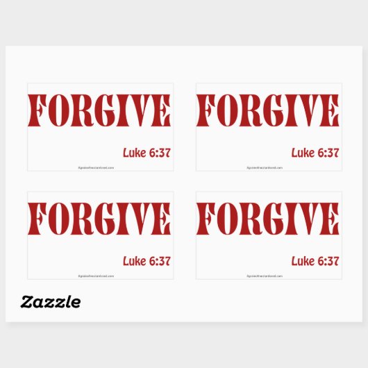 Christelijke offertes rechthoekige sticker (Vel)