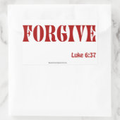 Christelijke offertes rechthoekige sticker (Tas)