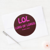 Christelijke offertes ronde sticker (Envelop)