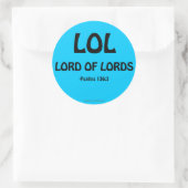 Christelijke offertes ronde sticker (Tas)