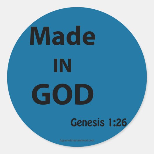 Christelijke offertes ronde sticker (Voorkant)