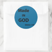 Christelijke offertes ronde sticker (Tas)