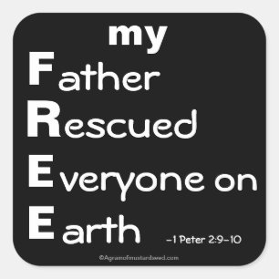 Christelijke offertes vierkante sticker