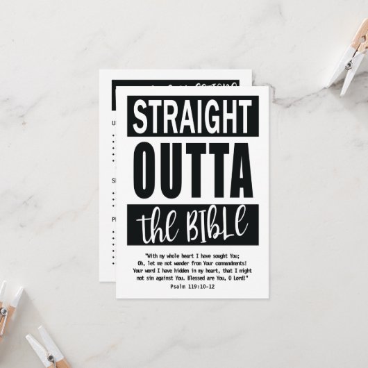 CHRISTELIJKE onderzoekssteun voor Bladwijzer met T Kaart (Voorkant / Achterkant in situ)