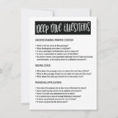 CHRISTELIJKE onderzoekssteun voor Bladwijzer met T Kaart (Achterkant)