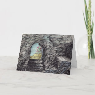 Christelijke Opstanding Leeg Graf Kunst Sympathie Kaart