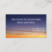 Christelijke Oranje Paarse Sunset Church Visitekaartje (Voorkant)