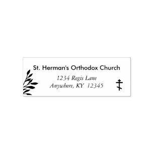 Christelijke orthodoxe kerkleven zelfinktende stempel