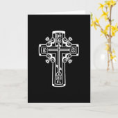 Christelijke orthodoxe kruising kaart (Gele Bloem)