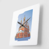 Christelijke orthodoxe tempel vierkante klok (Hoek)