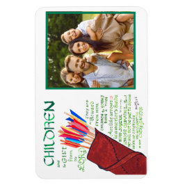 Christelijke ouders Kinderen Familiefoto Magneet