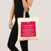 Christelijke overlevingskit voor vrouwen tote bag (Voorkant (product))