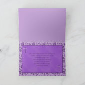 Christelijke Paarse bedankkaart (Binnen)