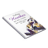 Christelijke Paarse doezelaar voor aangepaste scri Notitieboek (Rechterzijde)