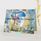 Christelijke Paas Kaart Wij accepteren uw geschenk (Gele Bloem)