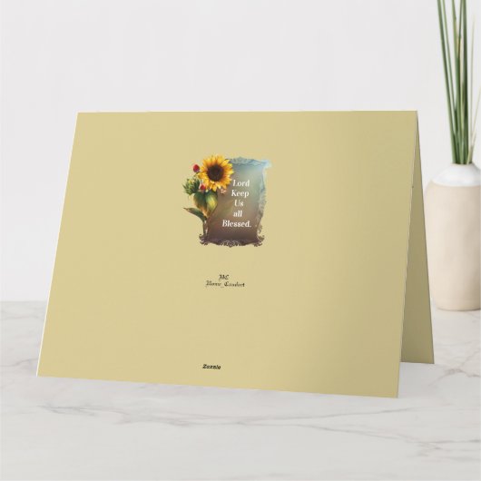 Christelijke Paas Kaart Wij accepteren uw geschenk (Achterkant)