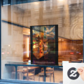 Christelijke paasboom raamsticker (Cafe Raam)