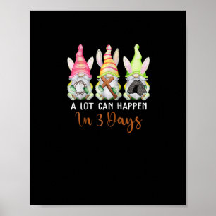 Christelijke paasdag Er kan veel gebeuren over 3 d Poster