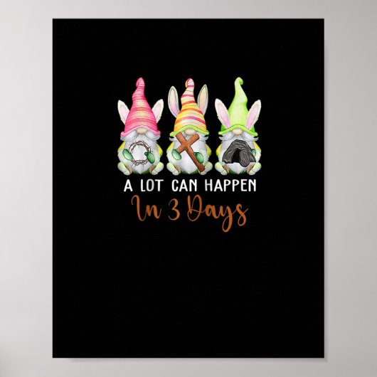 Christelijke paasdag Er kan veel gebeuren over 3 d Poster (Voorkant)