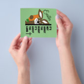 Christelijke paashaas flyer (Hand)