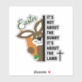 Christelijke paashaas sticker (Vel)