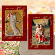 Christelijke paasJezus opstanding Familiefoto