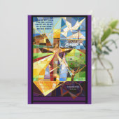 Christelijke paasmakerij feestdagenkaart (Staand voorkant)