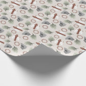 Christelijke paassymbolen cadeaupapier (Hoek)