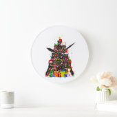 christelijke pajama rottweiler tree xmas gifts grote klok (Huis)