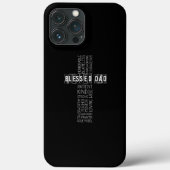 Christelijke Pap Cross Fathers Dag Case-Mate iPhone Case (Achterkant)