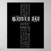 Christelijke Pap Cross Fathers Dag Poster (Voorkant)