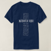 Christelijke Pap Cross Fathers Dag T-shirt (Design voorkant)