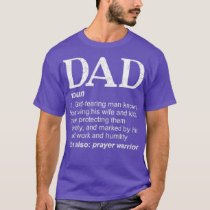 Christelijke pap Definition vaders dag DAD T-shirt