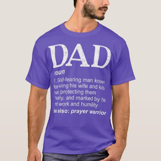 Christelijke pap Definition vaders dag DAD T-shirt (Voorkant)