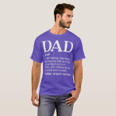 Christelijke pap Definition vaders dag DAD T-shirt (Voorkant volledig)